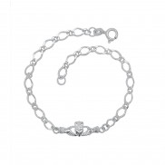 Claddagh Sterling Silver Bracelet - 8401