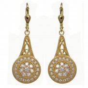 18ct Gold Plated Sterling Silver Elegance Earrings - 7200